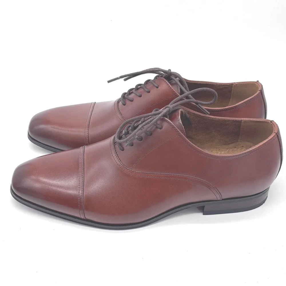 Florsheim Men's Size 12 Corbetta Cap Toe Cognac Leather Oxford shoes  11528-221